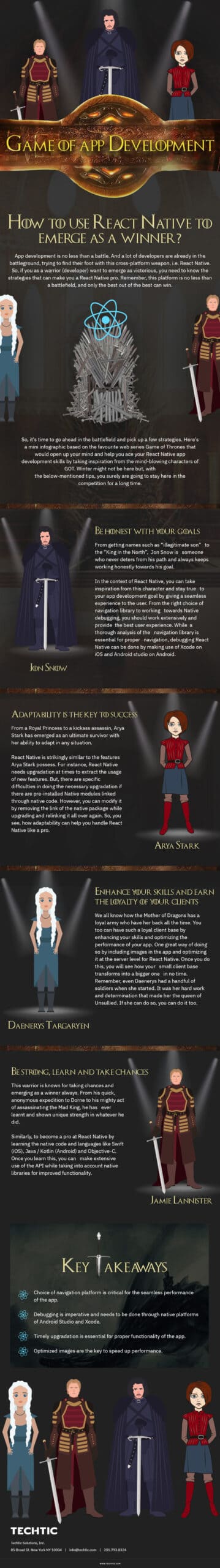React Native: Game of App Development - Infographic