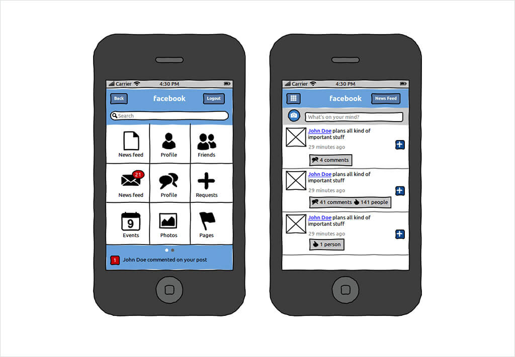 Facebook-app-MVP-development