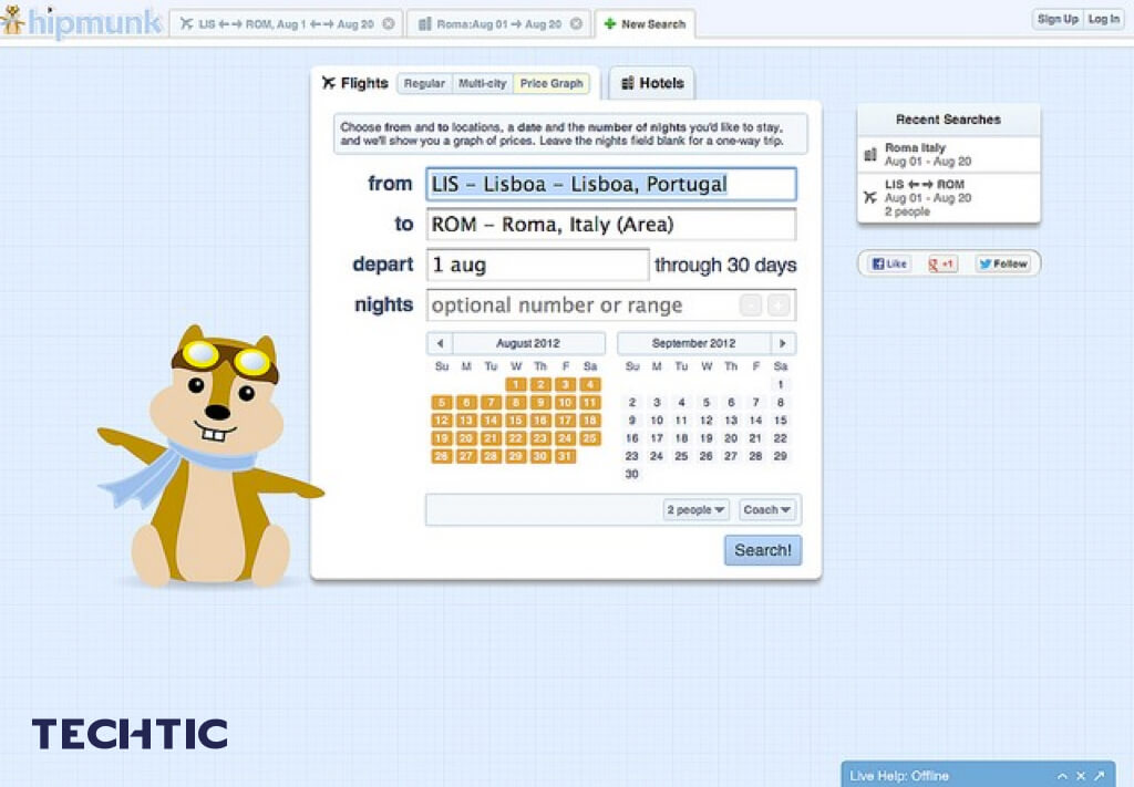Hipmunk chatbot enhance the online shopping experience