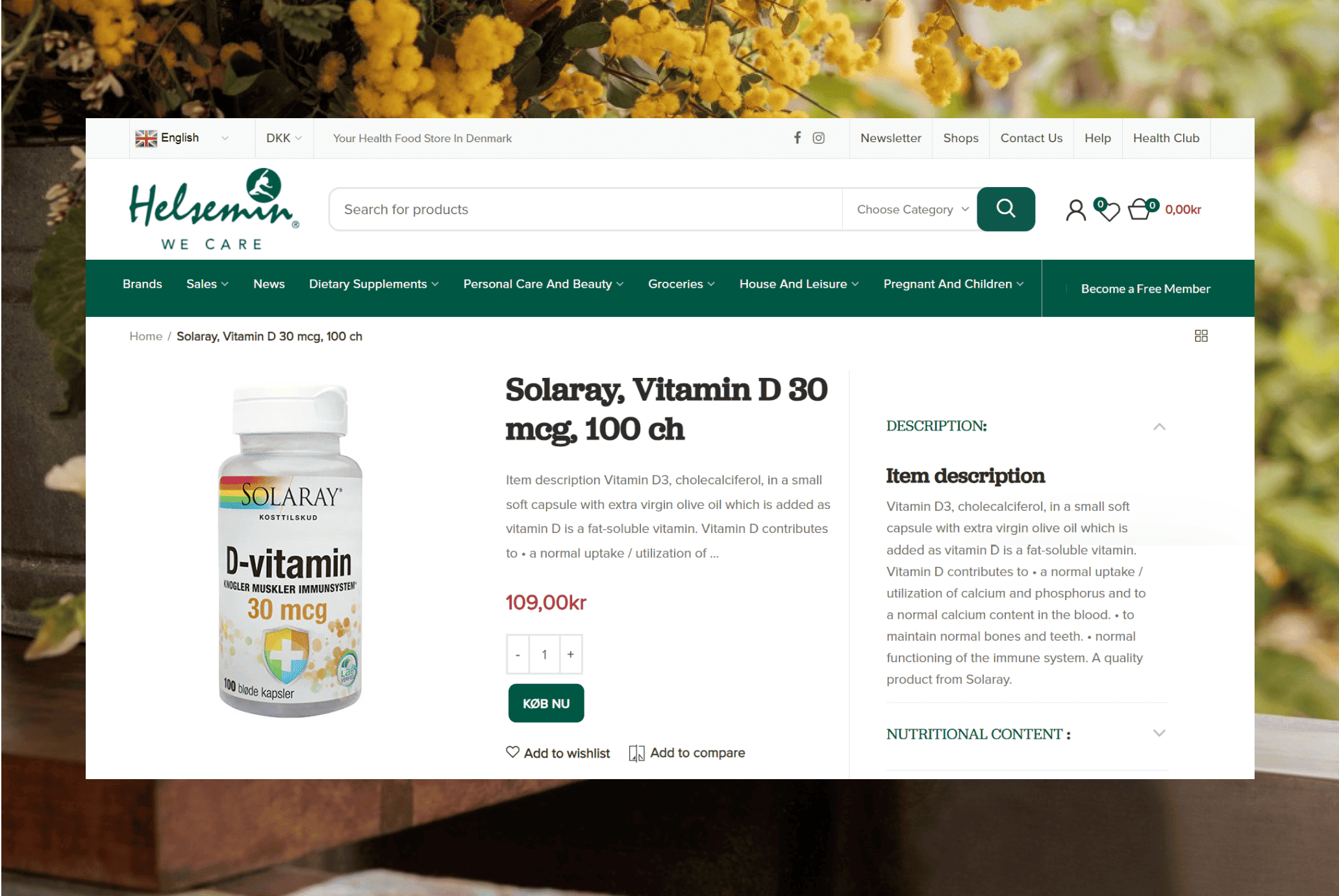 Product Detail Page-Helsemin-Shopify Development