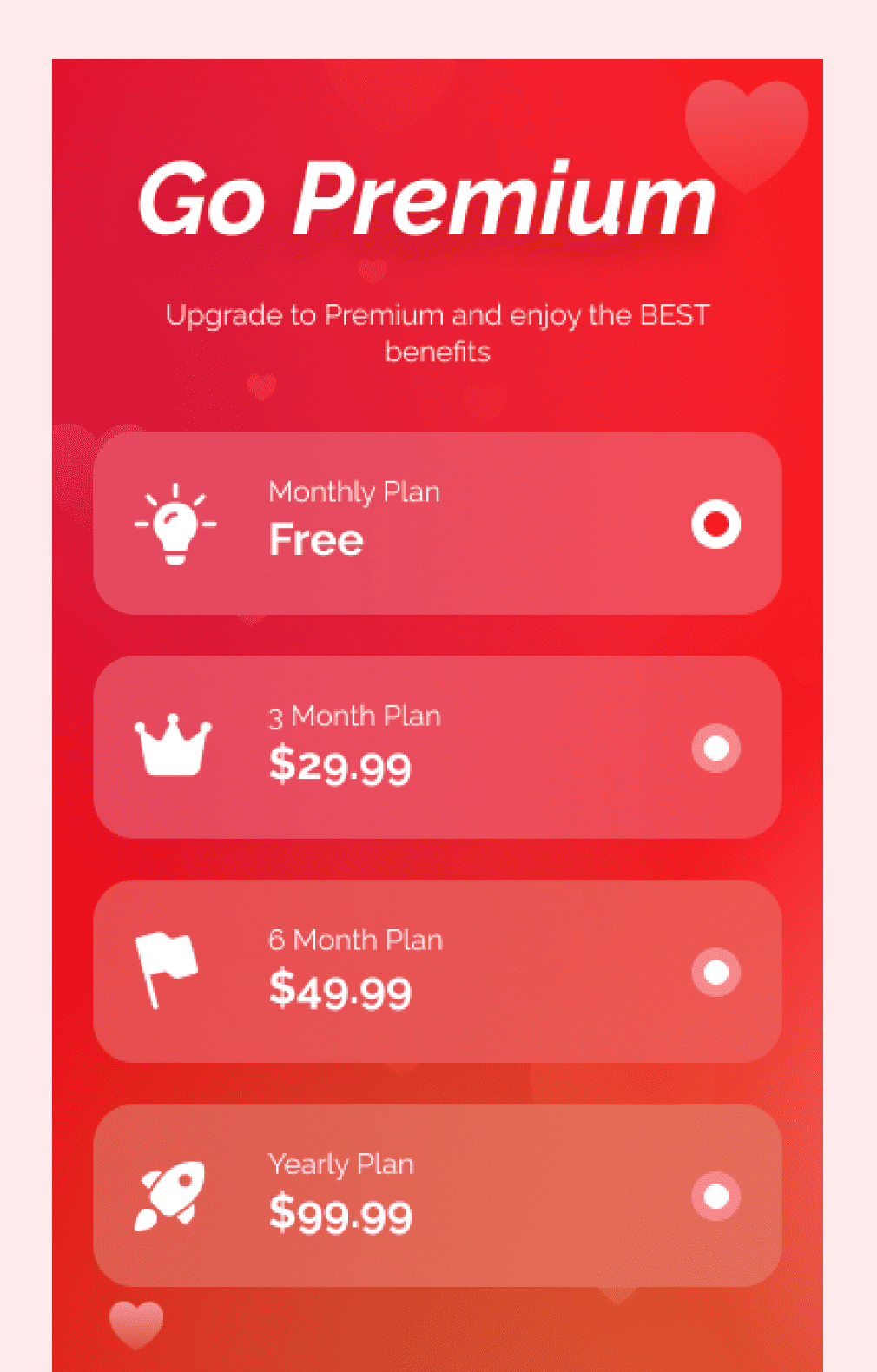 User Subscription - Dating Mobile App Development FeelDLove
