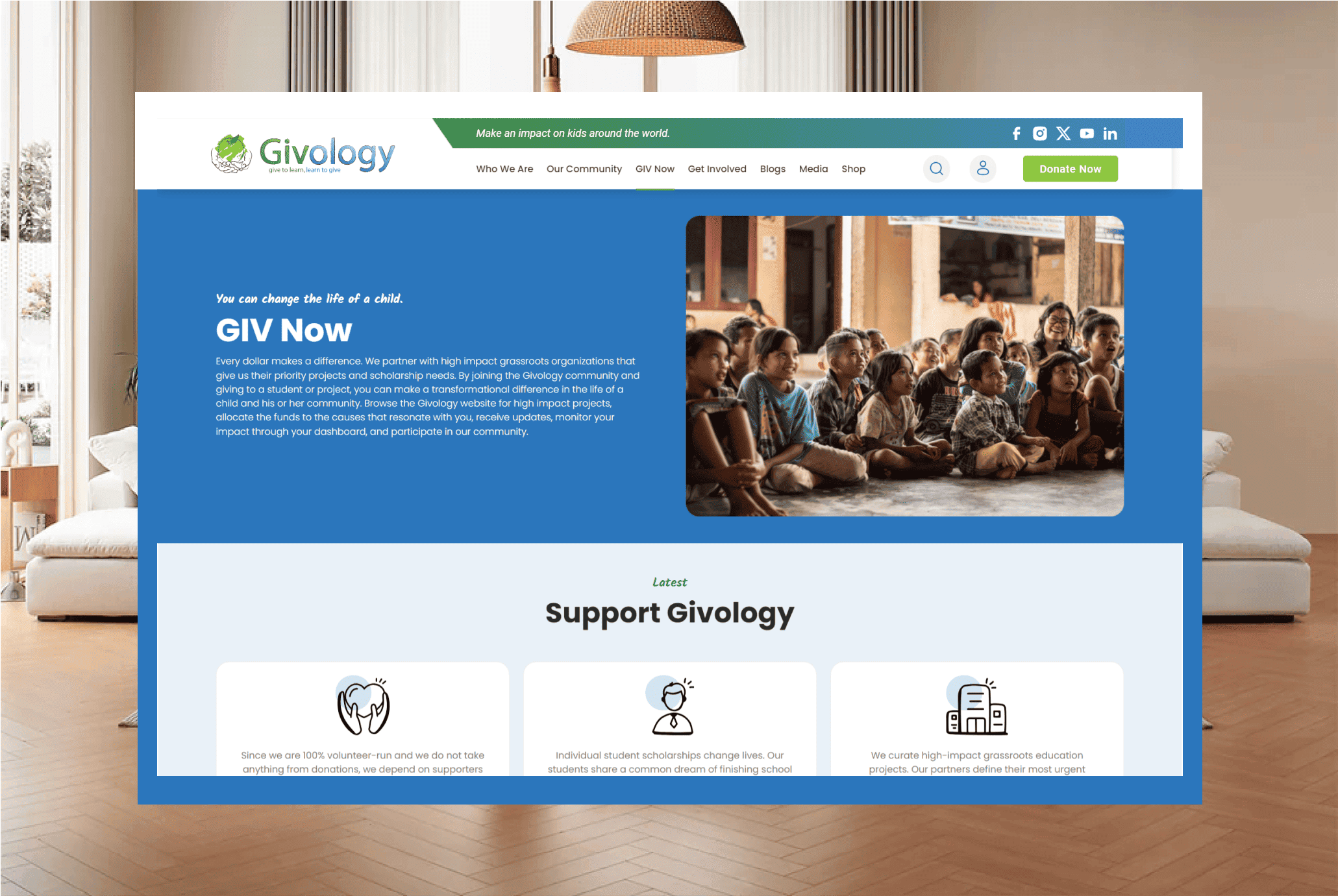 Donor Information Management - WordPress Development Givology