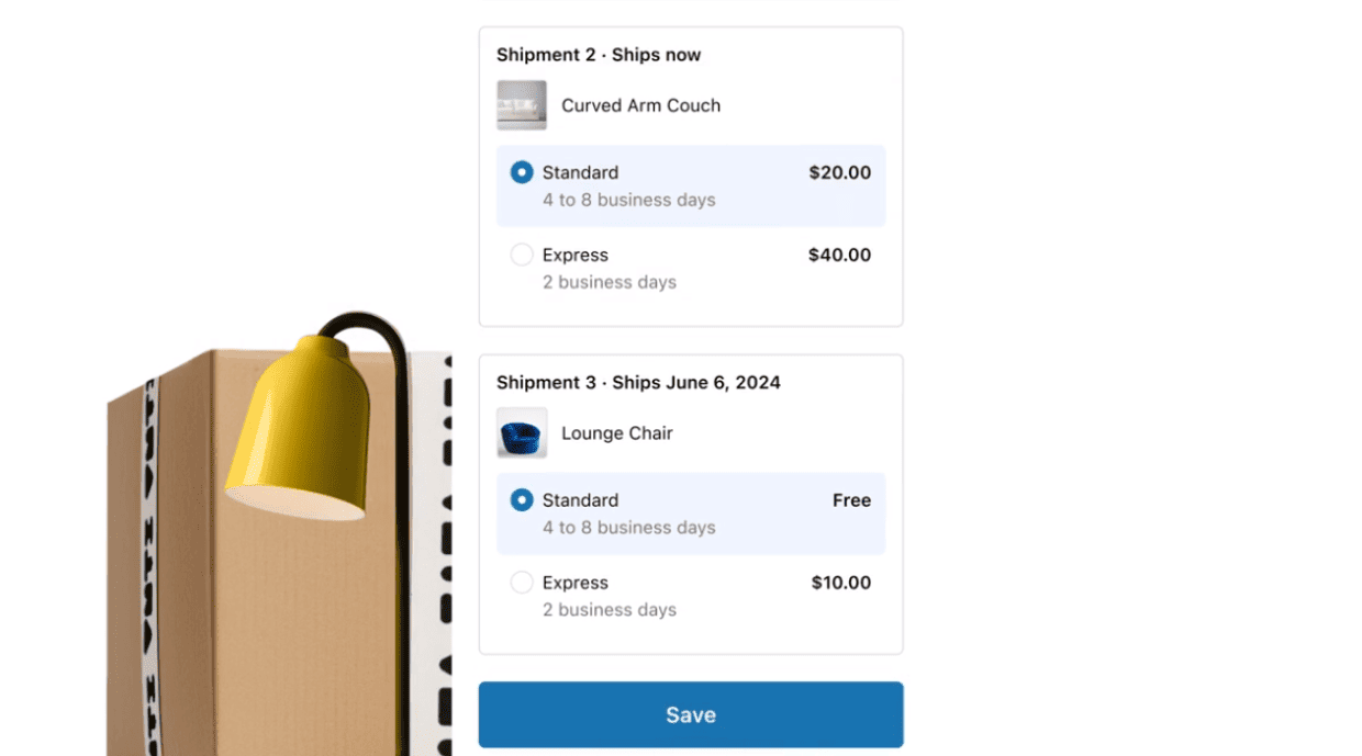 Split Shipping at Checkout