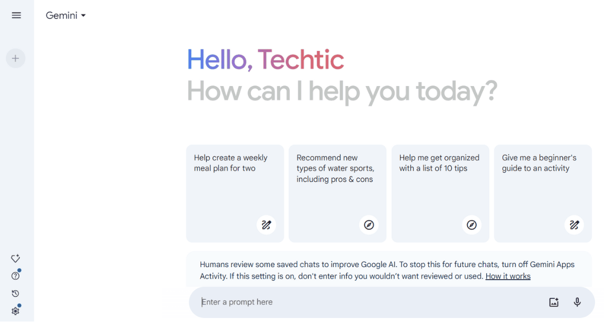 Google Gemini AI Tool