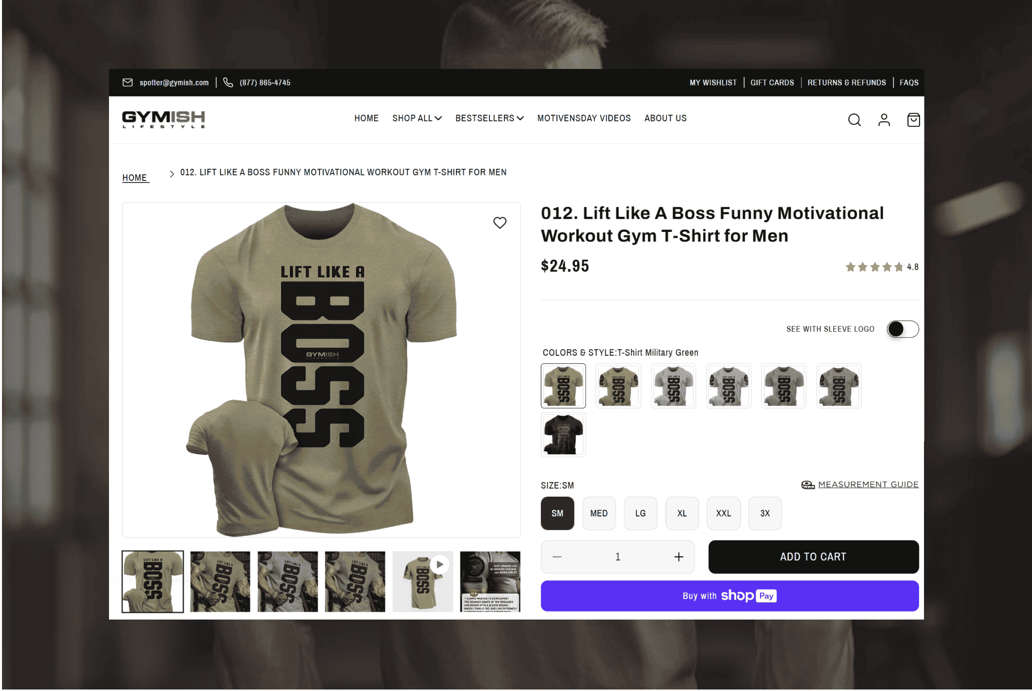 Gymish - Product Page Section
