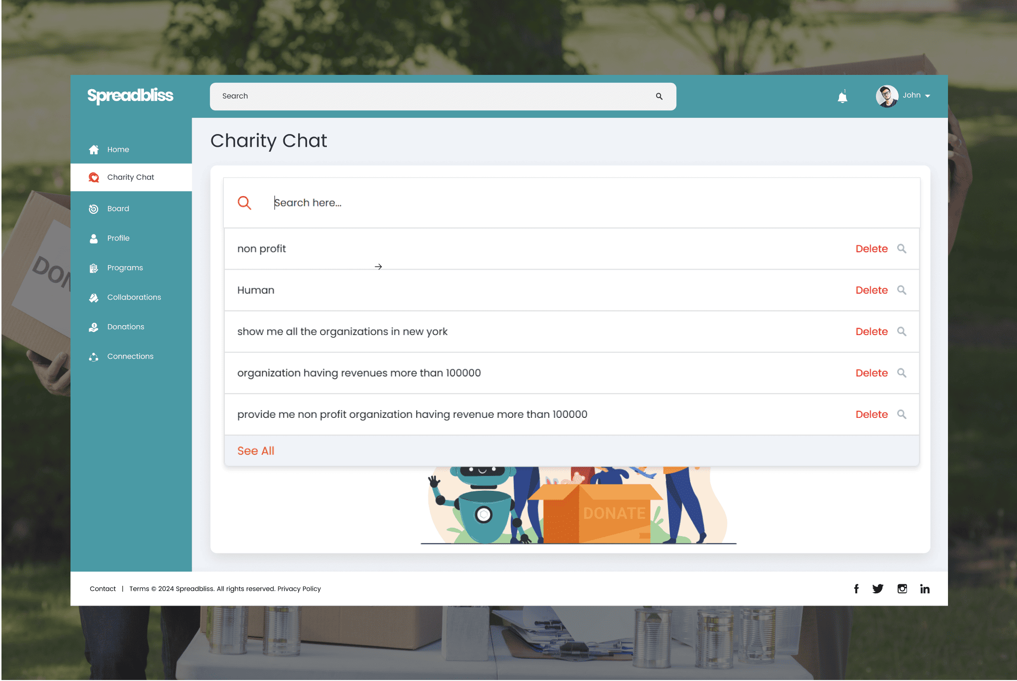 Spreadbliss - Intuitive Chat Interface