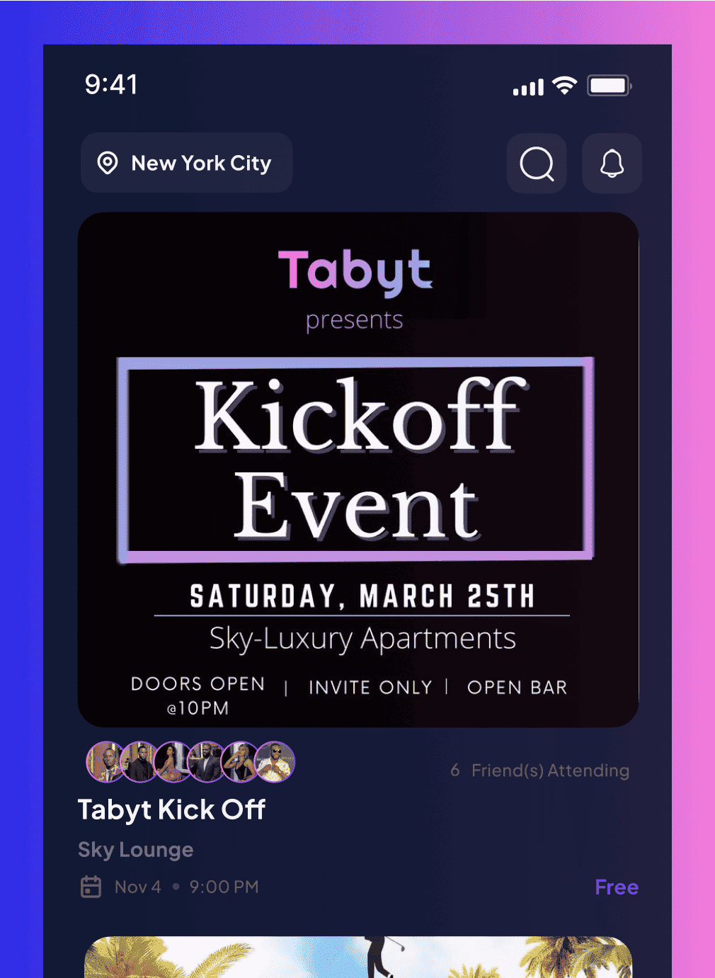 Tabyt - Platform of Event Discovery and Management