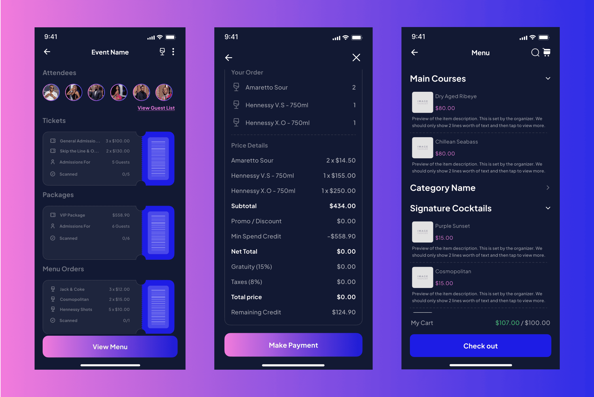 Tabyt- Ticketing system with transfers, upgrades, payments, order review, and group booking