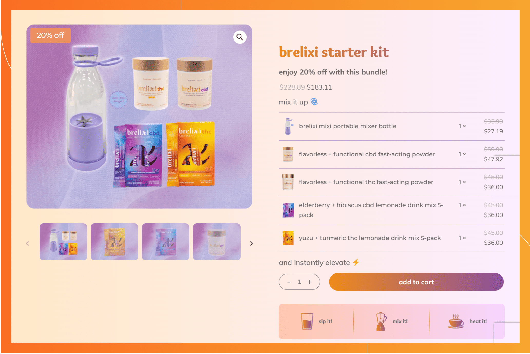 Brelixi-Generate a Custom cart and Bundle logic feature for better user experience