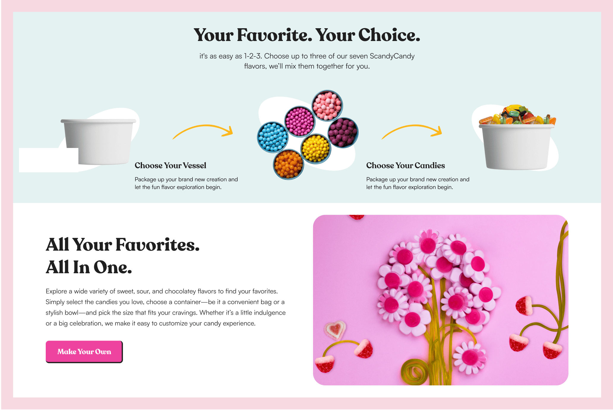 ScandyCandy-Create a Pick N Mix feature for the Custom Bundles for users to allow the Customize orders