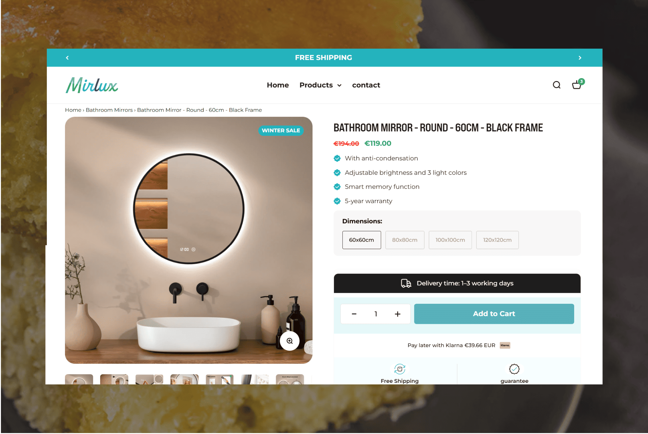 Mirlux's reviews mention very nice magnifying mirrors with useful, multi-variation LED lighting