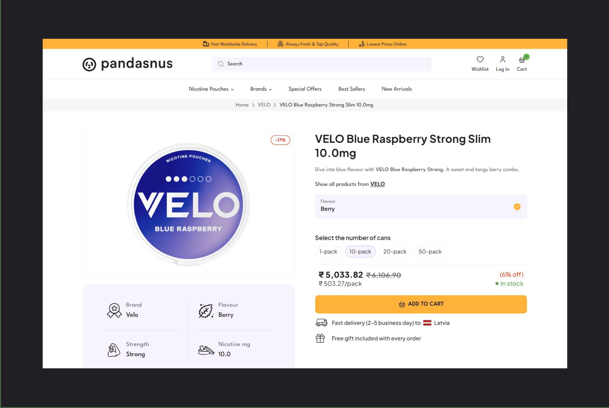 Product Detail Page