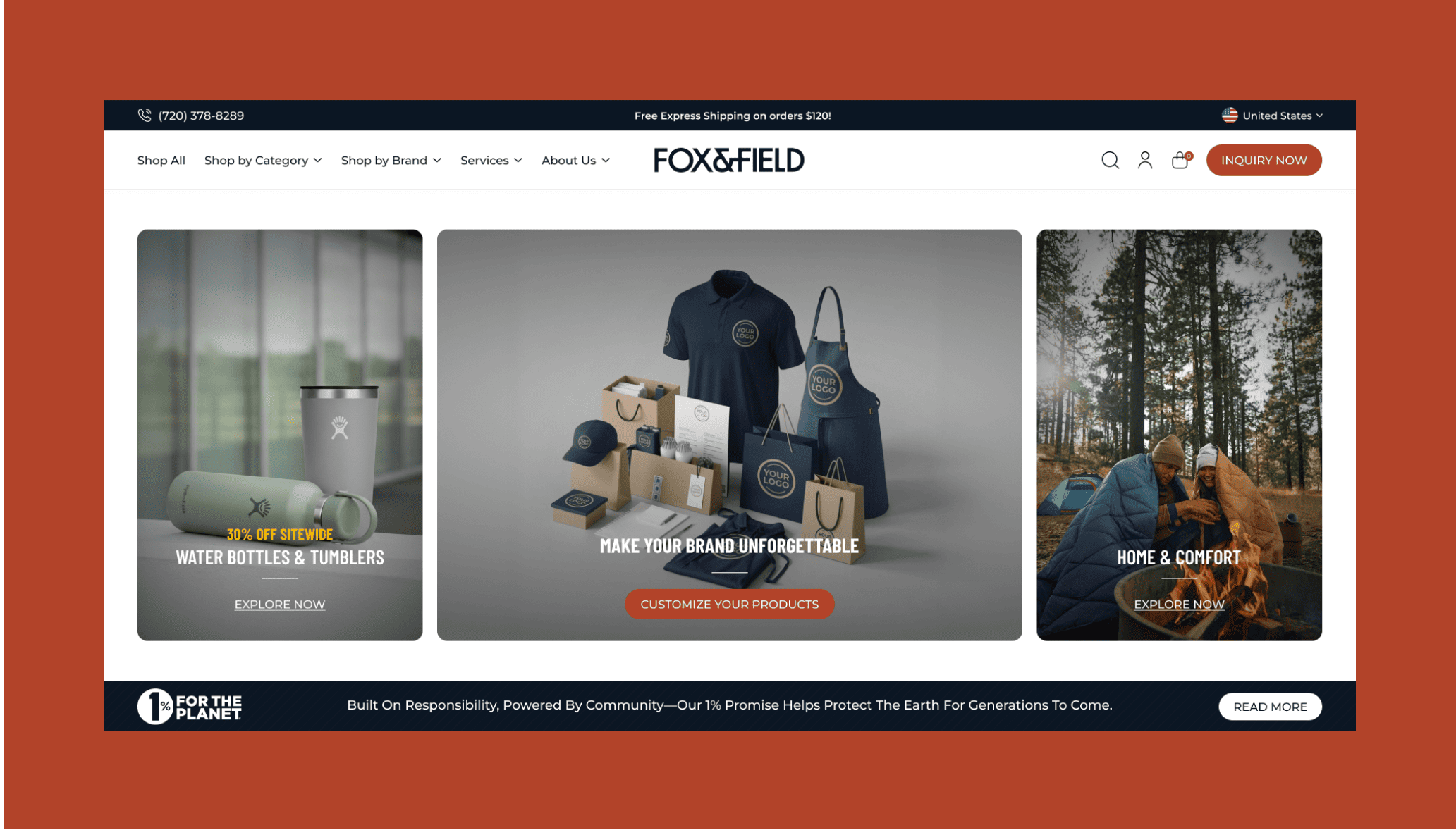 Techtic X Fox & Field - Homepage