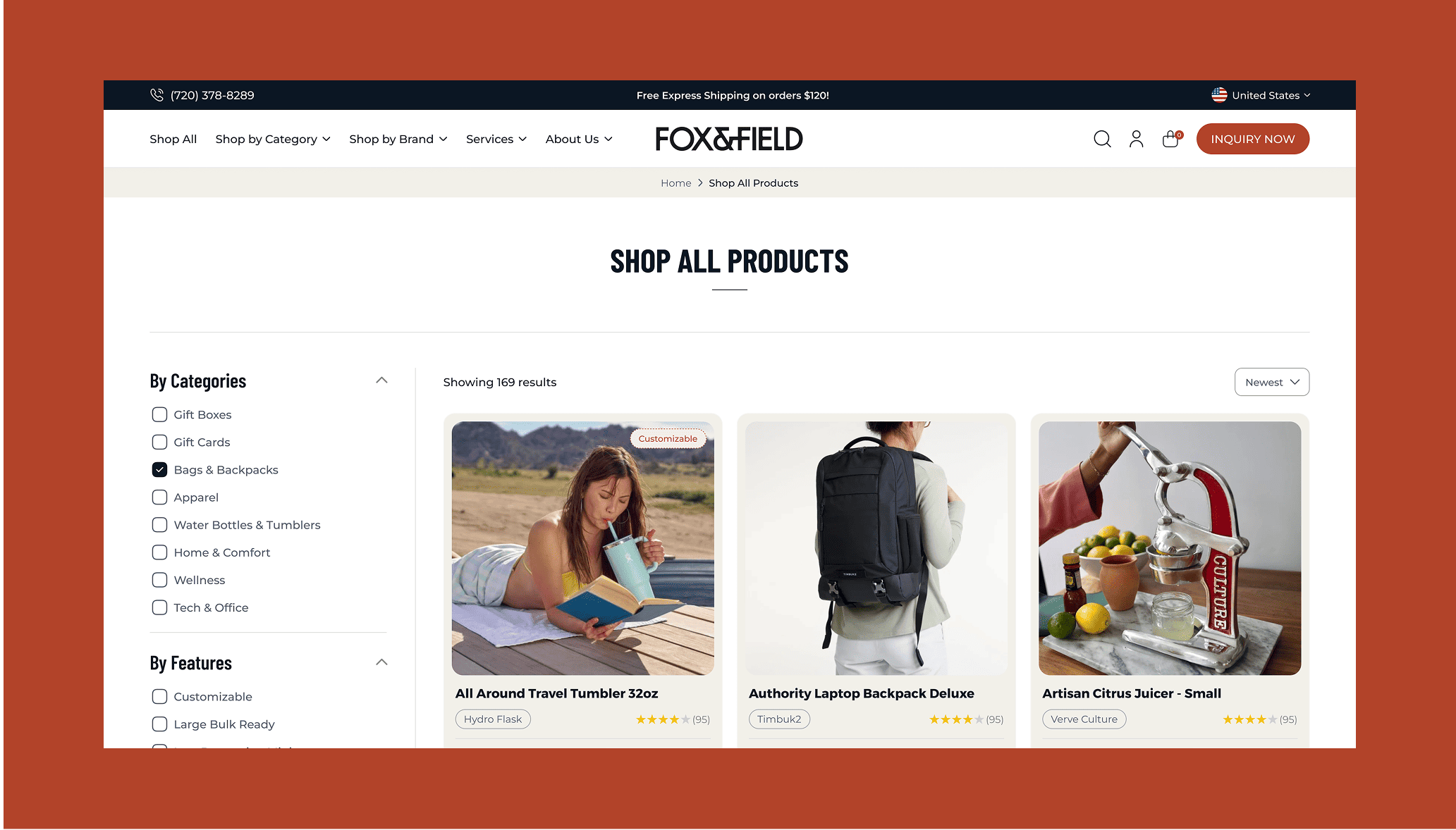 Techtic X Fox & Field - Product Listing Pages