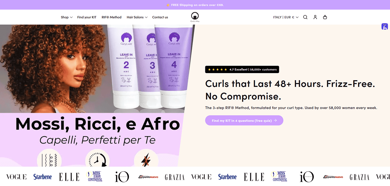 Techtic-Curly's Way-Built a Personalized Curl-Care Experience on Shopify 