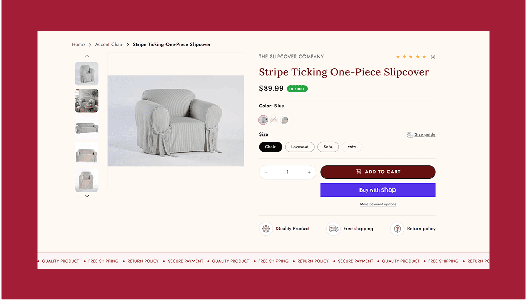 Techtic-The-Slipcover-Company-product-detail-page