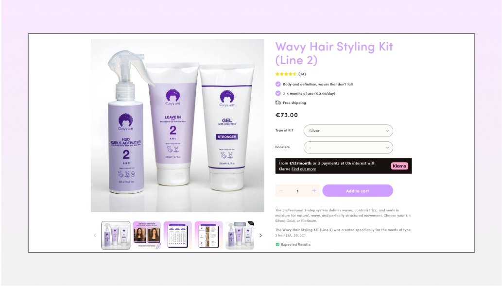 Techtic-curlys-way-product-detail-page